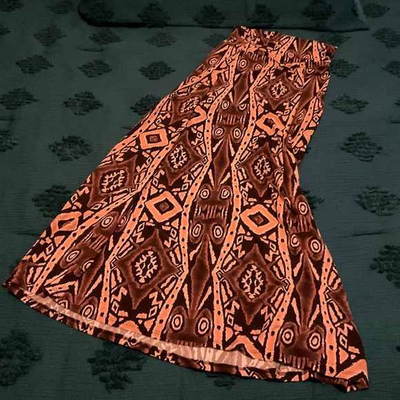 Unbranded super stretch tribal print maxi skirt - Picture 8 of 9